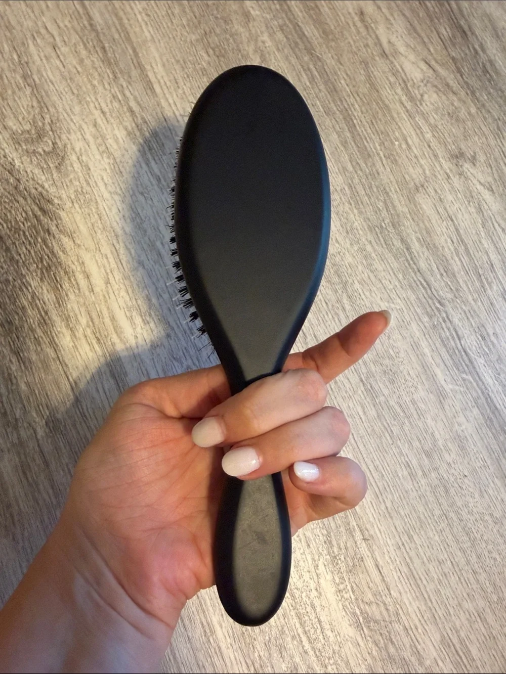 Crown Affair Black Boar Bristle Hair Brush new and $138 retail